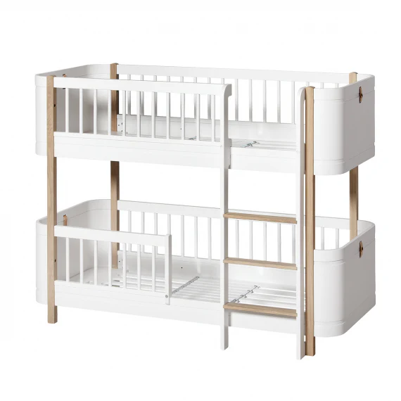 Oliver Furniture Wood Mini+ Low Bunk Bed - White/Oak - Image 5