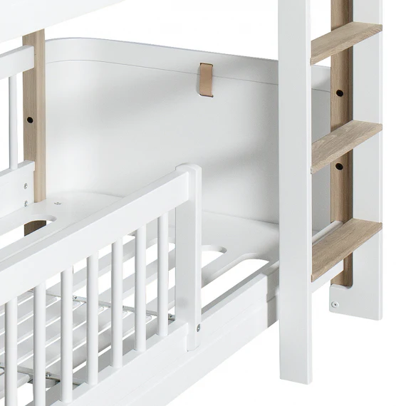 Oliver Furniture Wood Mini+ Low Bunk Bed - White/Oak - Image 6