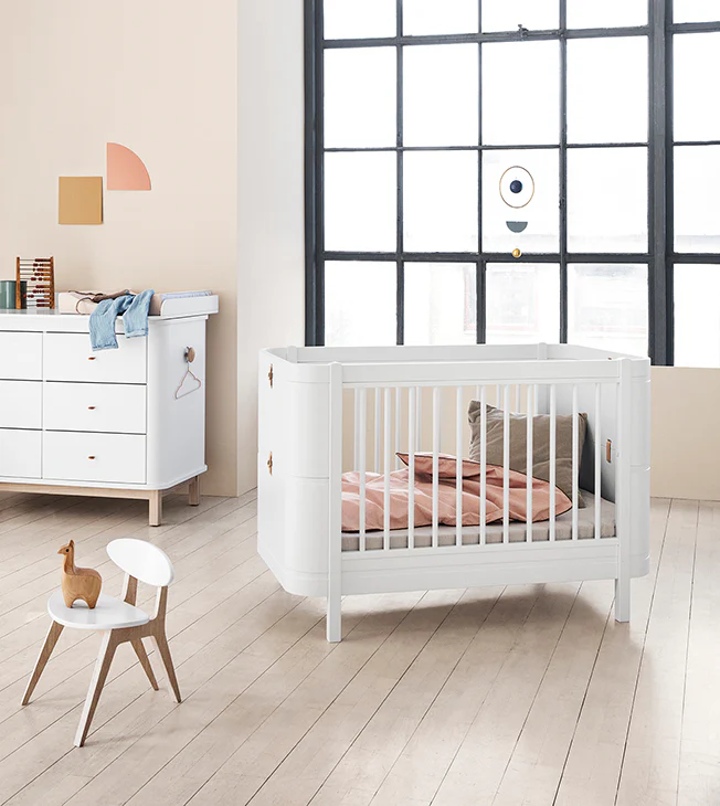 Oliver Furniture Wood Mini+ Cot Bed (0-9yrs) - White - Image 4