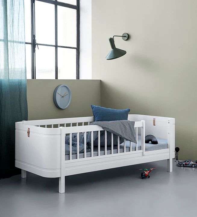 Oliver Furniture Wood Mini+ Cot Bed (0-9yrs) - White - Image 6