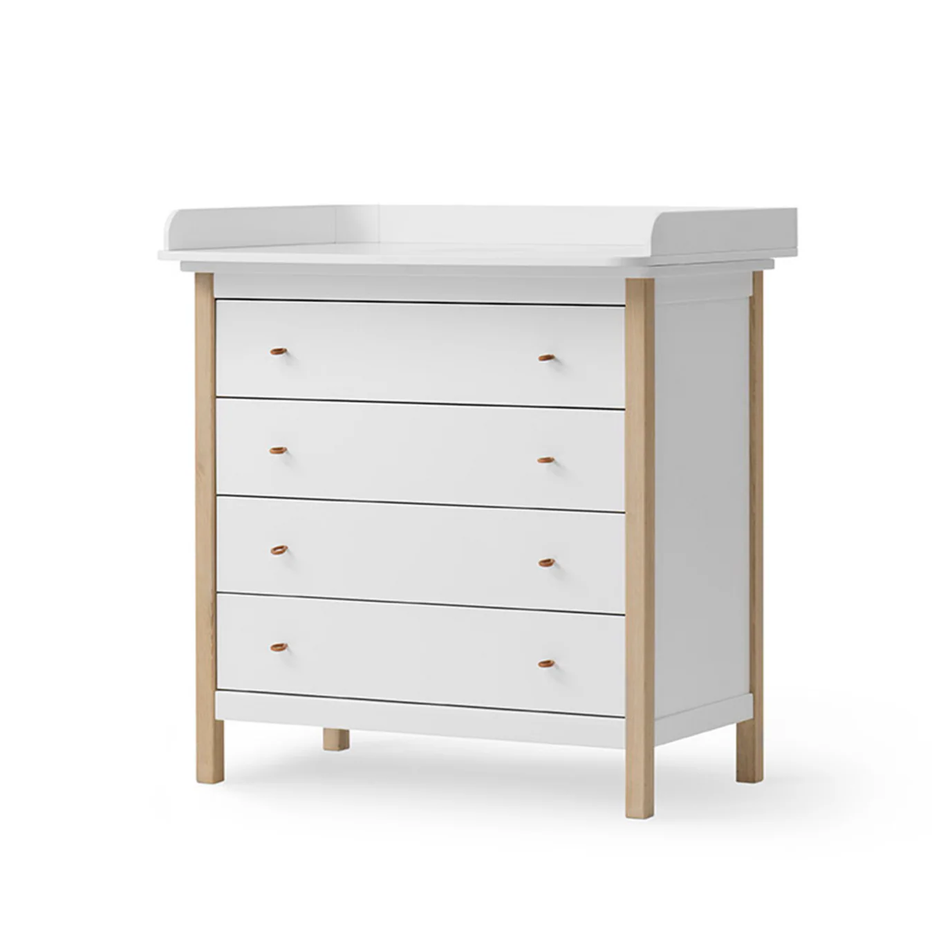 Oliver Furniture Wood Nursery dresser 4 Drawers - Oak | White - Image 3