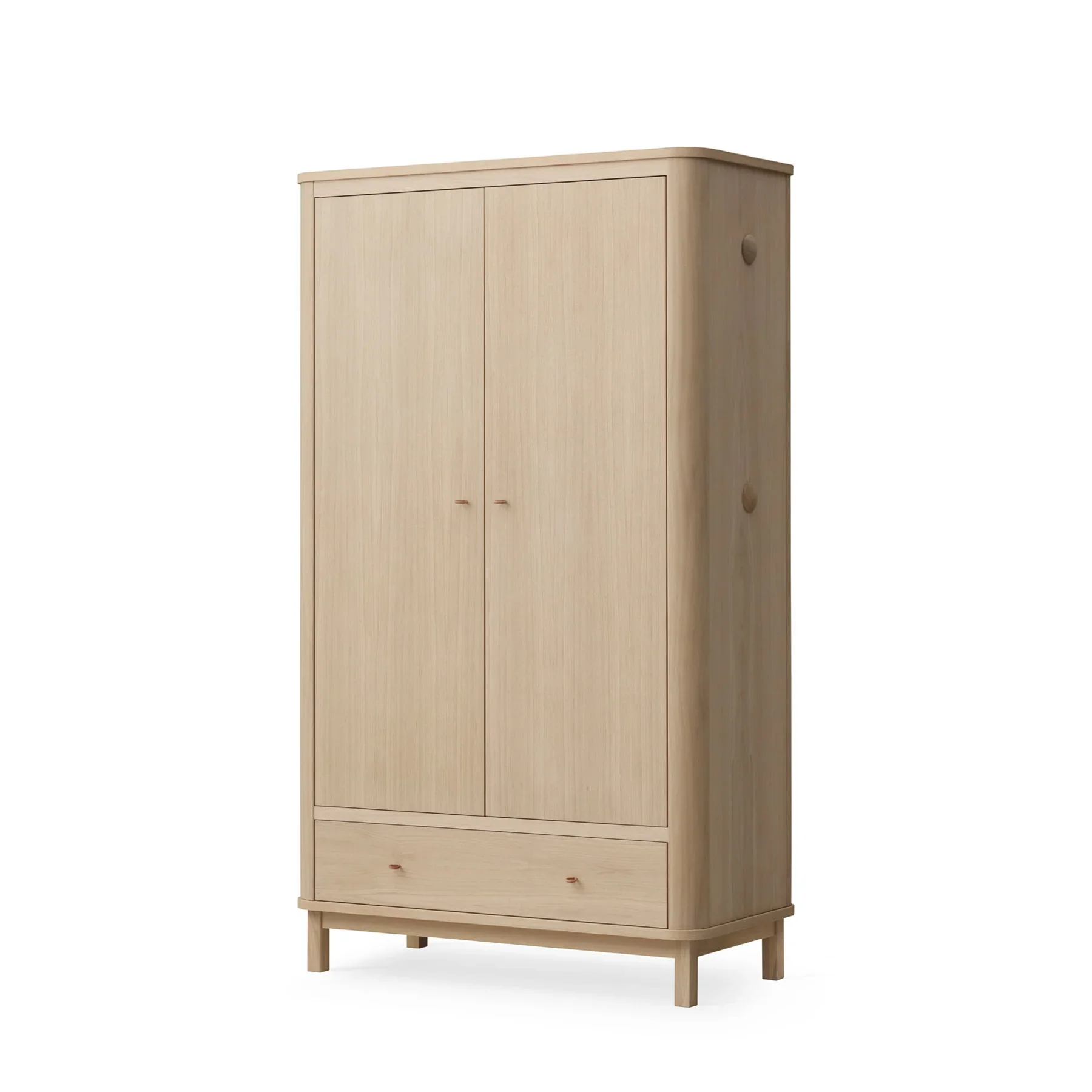 Oliver Furniture Wood Wardrobe 2 Door - Oak - Image 3