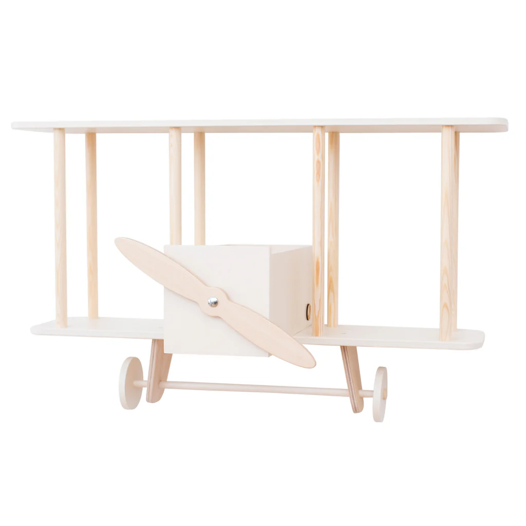 Up Warsaw Airplane Wooden Shelf - White - Image 7