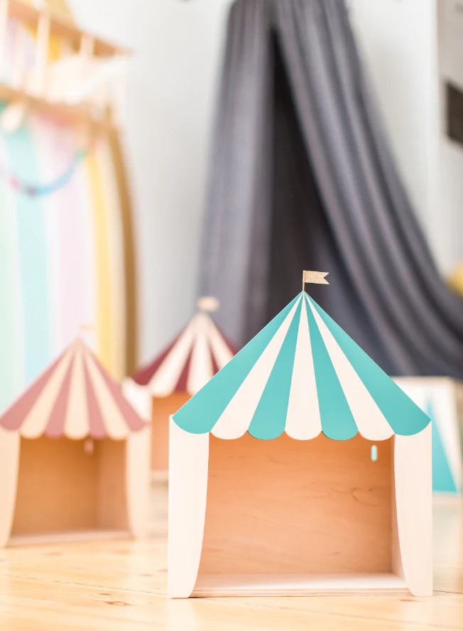 Up Warsaw Circus Wooden Shelf - Ocean Green - Image 7