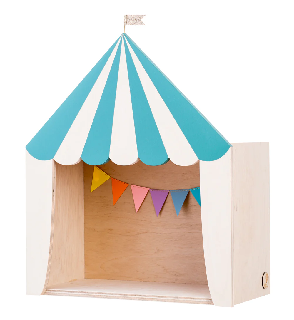 Up Warsaw Circus Wooden Shelf - Ocean Green - Image 9