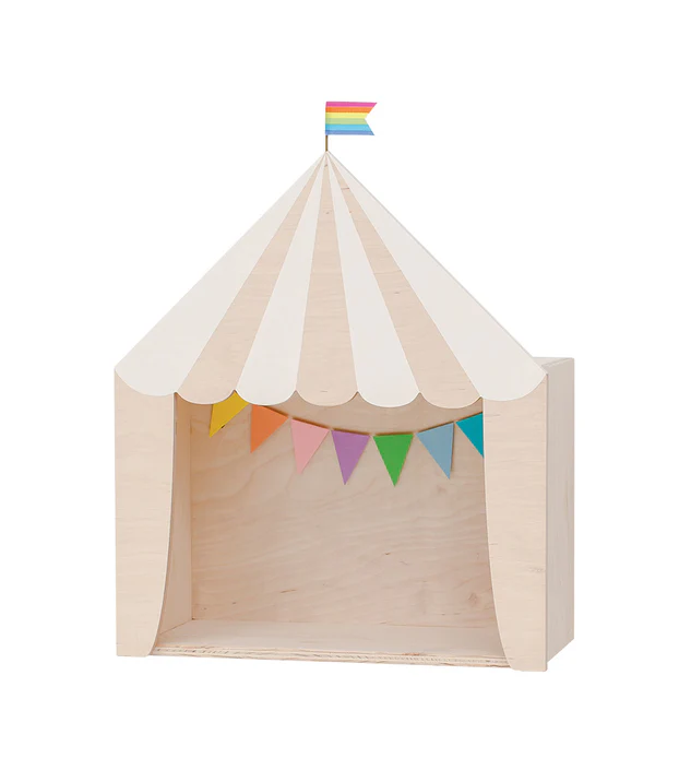 Up Warsaw Circus Wooden Shelf - White - Image 6