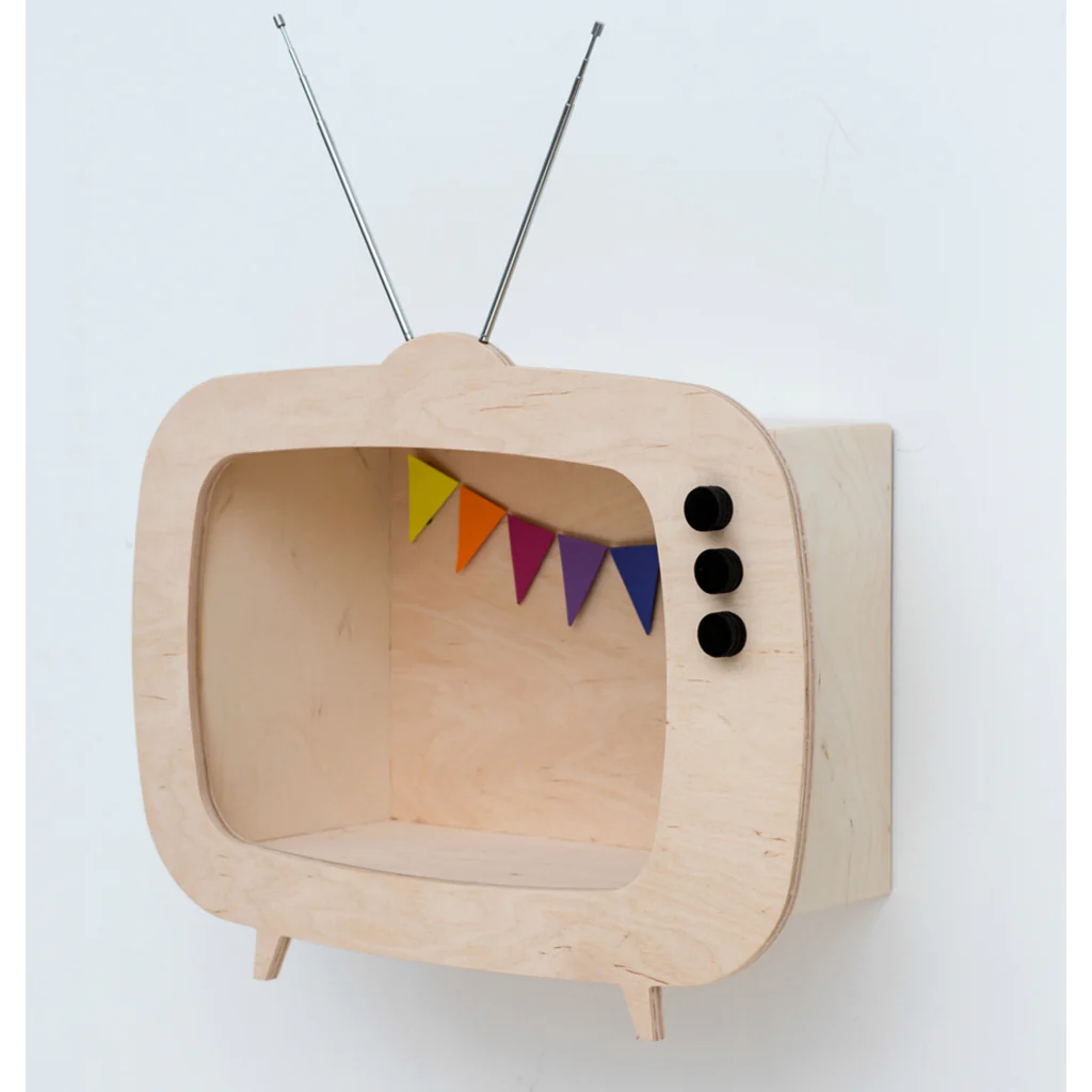 Up Warsaw Kids TV Wooden Shelf - Wooden - Image 4