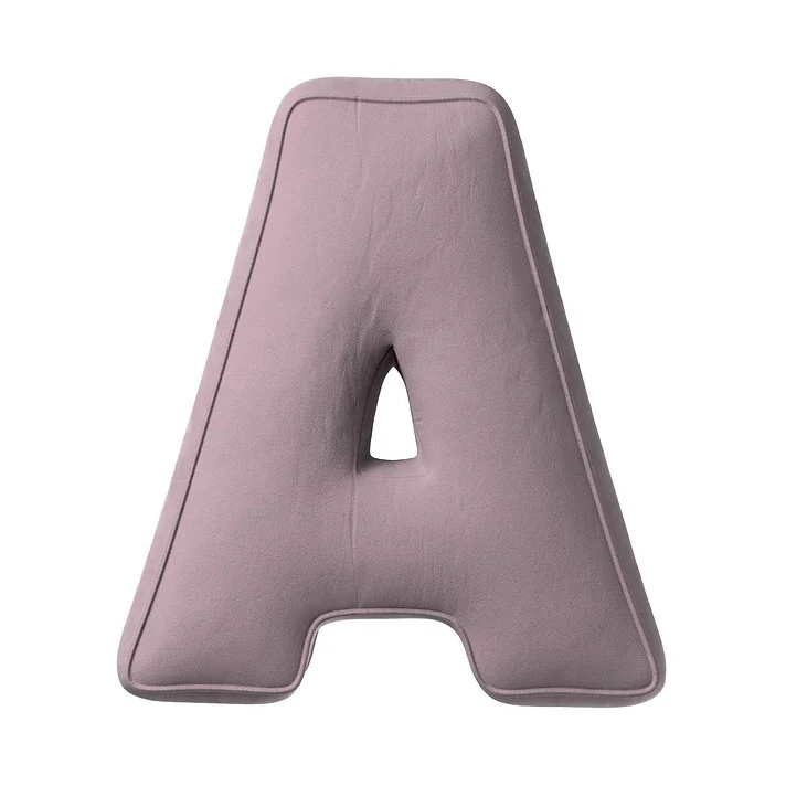 Velvet Letter Cushion - A  (Various Colours) - Image 4