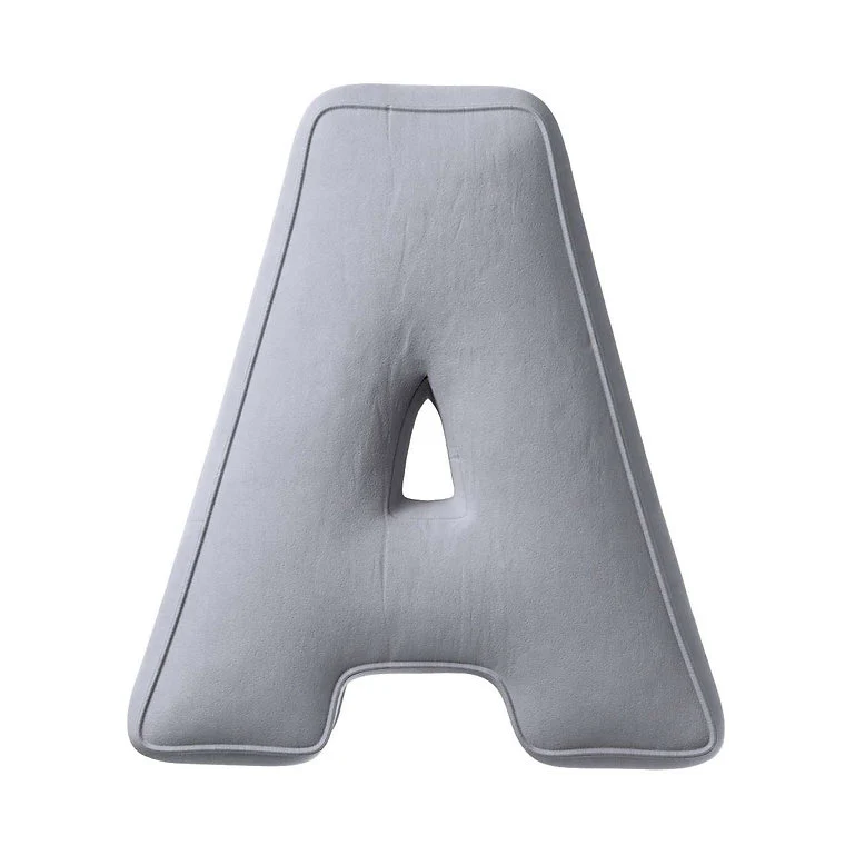 Velvet Letter Cushion - A  (Various Colours) - Image 5
