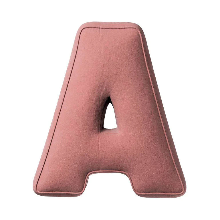 Velvet Letter Cushion - A  (Various Colours) - Image 8