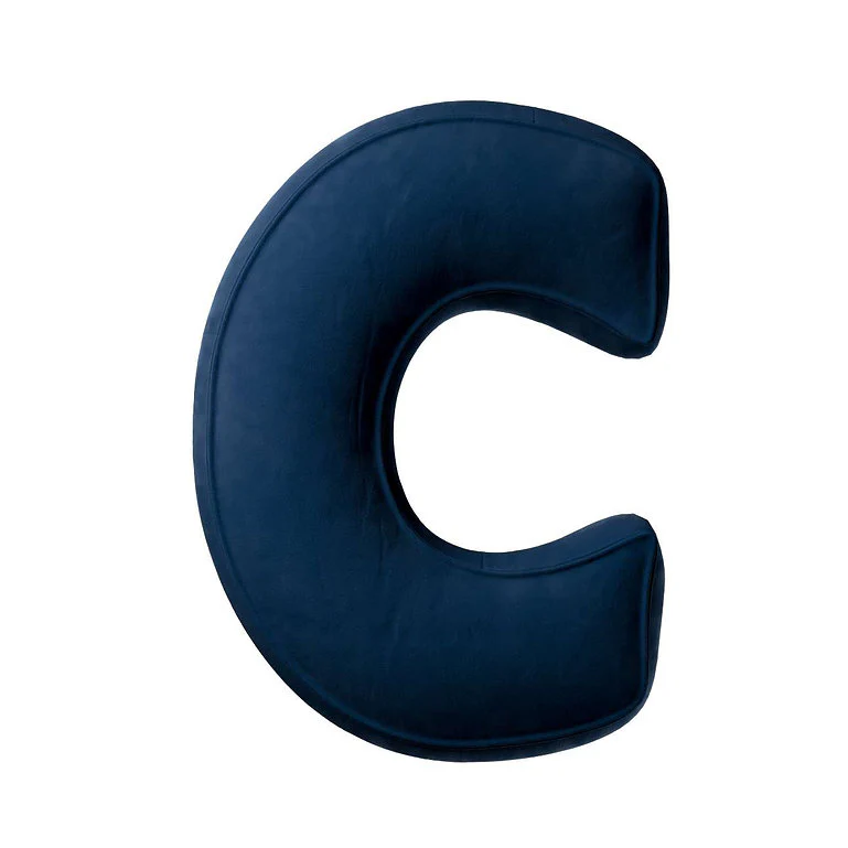 Velvet Letter Cushion - C (Various Colours) - Image 8