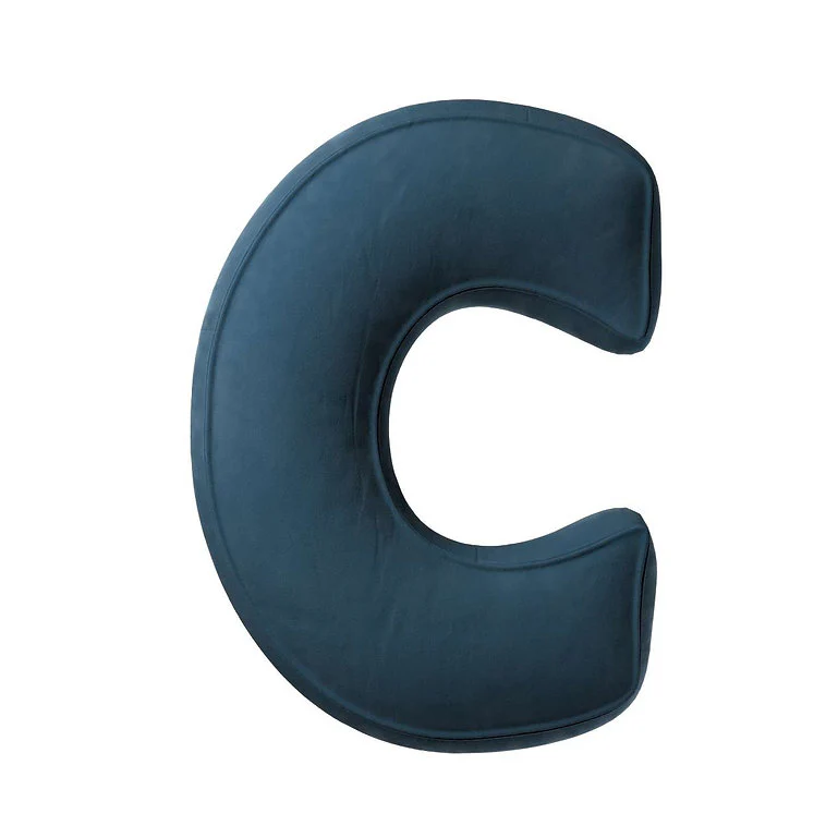 Velvet Letter Cushion - C (Various Colours) - Image 9