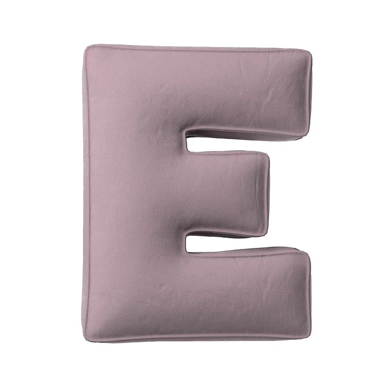 Velvet Letter Cushion - E (Various Colours) - Image 3