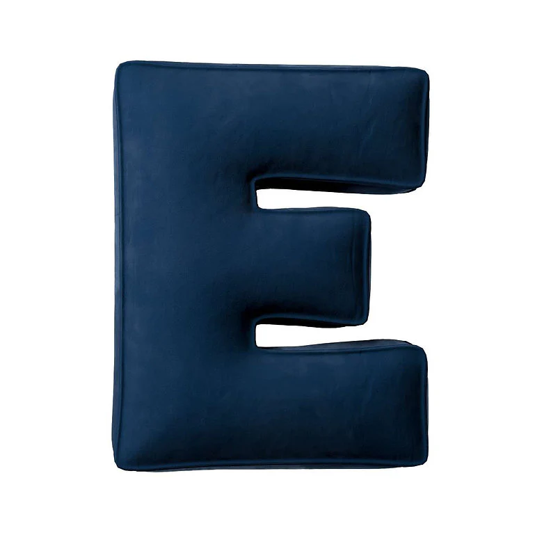 Velvet Letter Cushion - E (Various Colours) - Image 7
