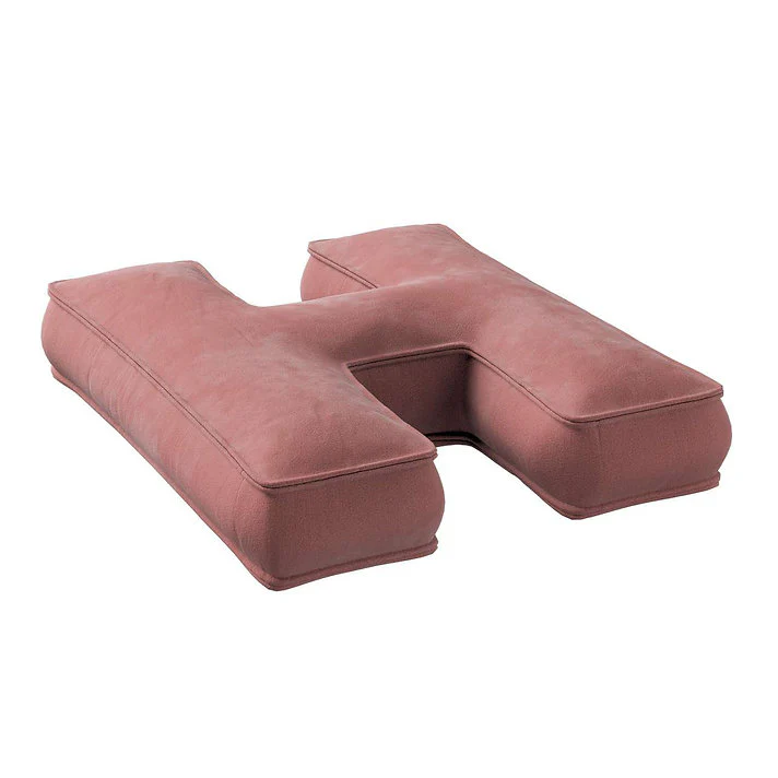 Velvet Letter Cushion - H (Various Colours) - Image 15