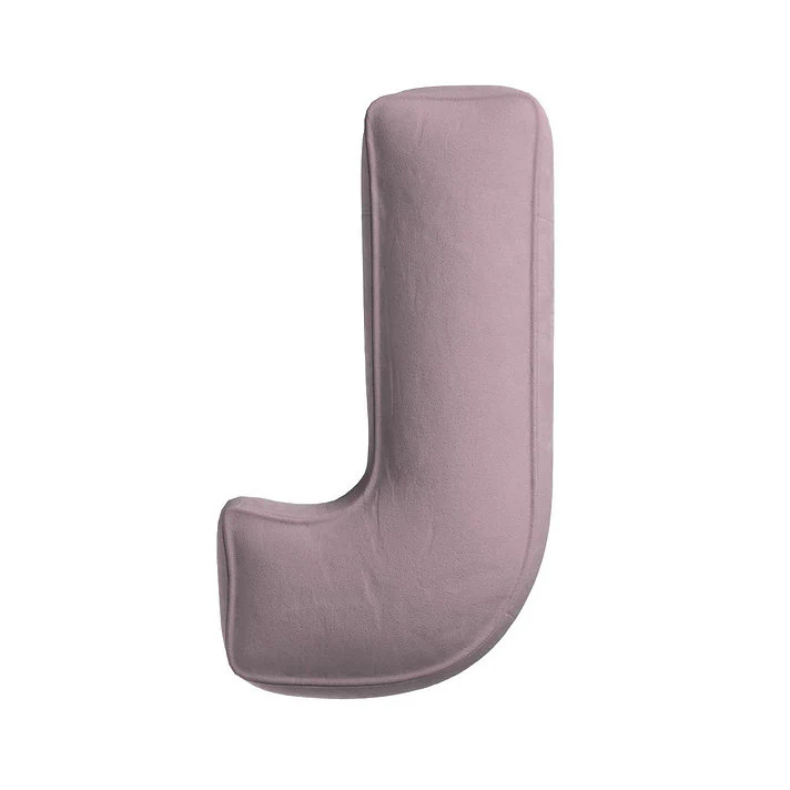 Velvet Letter Cushion - J (Various Colours) - Image 2
