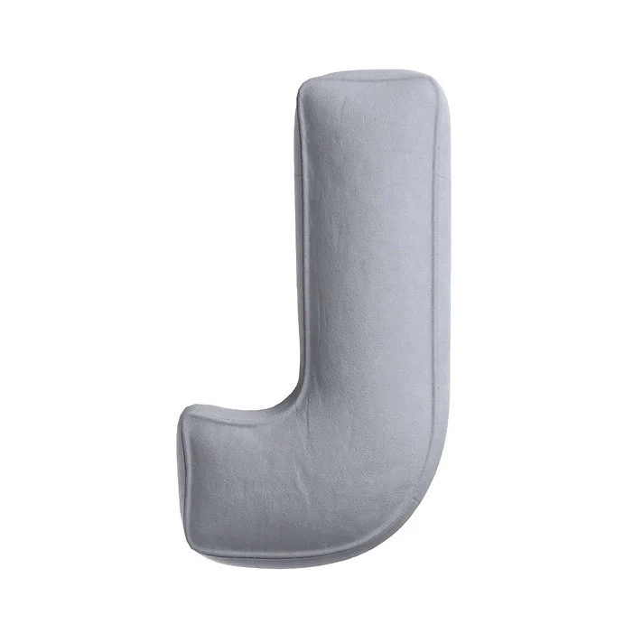 Velvet Letter Cushion - J (Various Colours) - Image 5