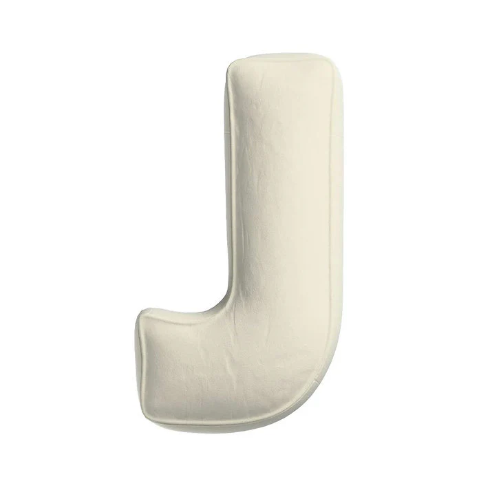 Velvet Letter Cushion - J (Various Colours) - Image 6