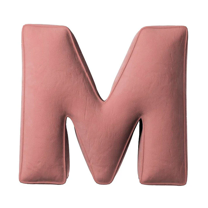 Velvet Letter Cushion - M (Various Colours) - Image 3