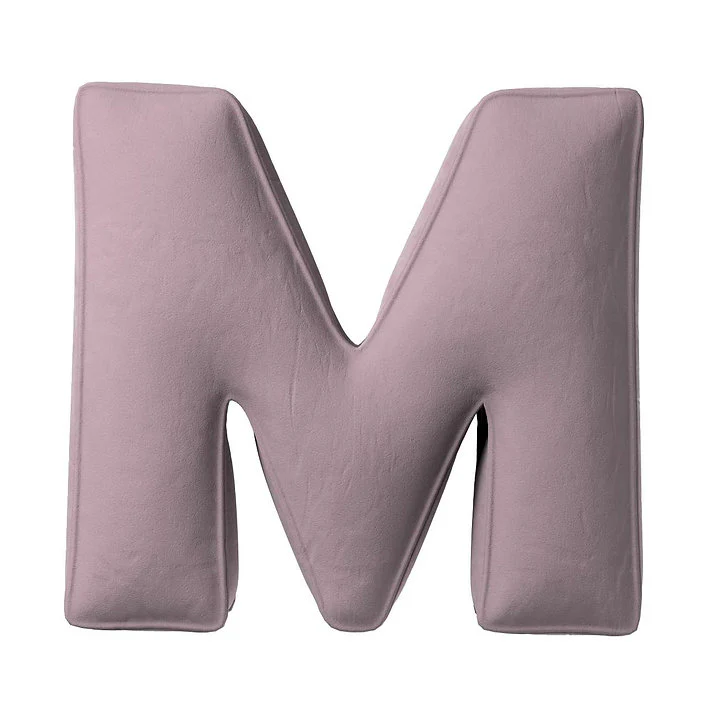 Velvet Letter Cushion - M (Various Colours) - Image 4