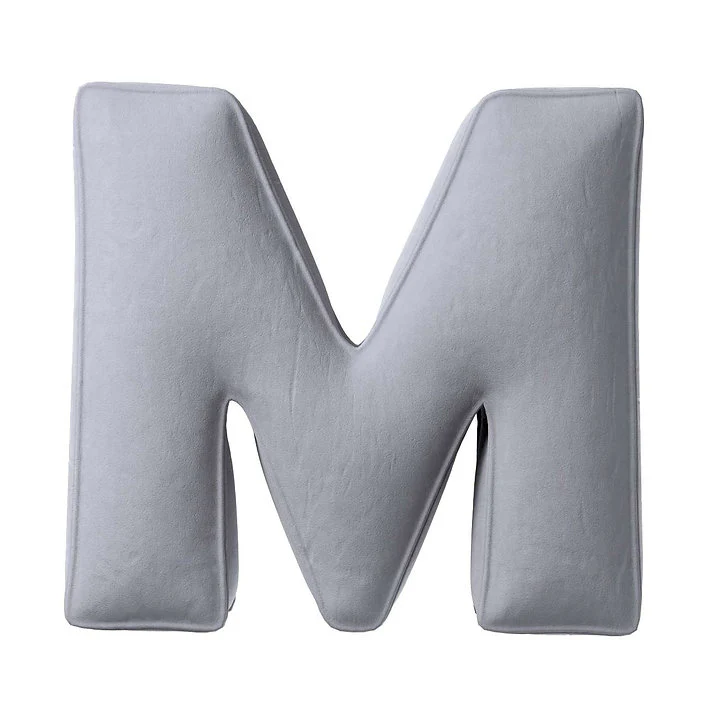 Velvet Letter Cushion - M (Various Colours) - Image 5