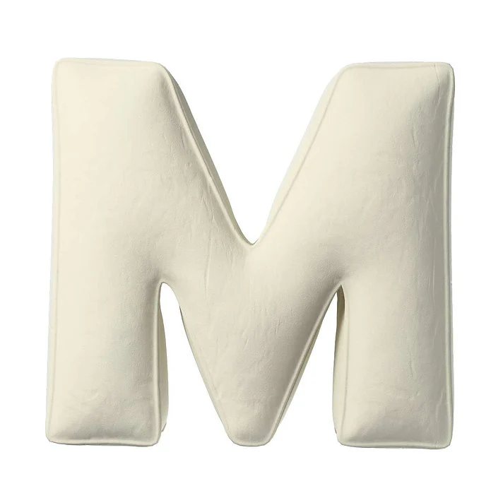 Velvet Letter Cushion - M (Various Colours) - Image 6