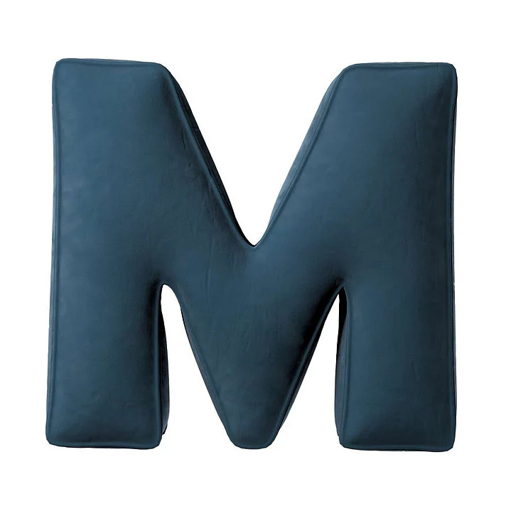 Velvet Letter Cushion - M (Various Colours) - Image 9