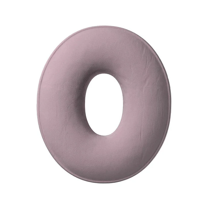 Velvet Letter Cushion - O (Various Colours) - Image 3