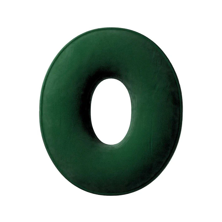 Velvet Letter Cushion - O (Various Colours) - Image 4