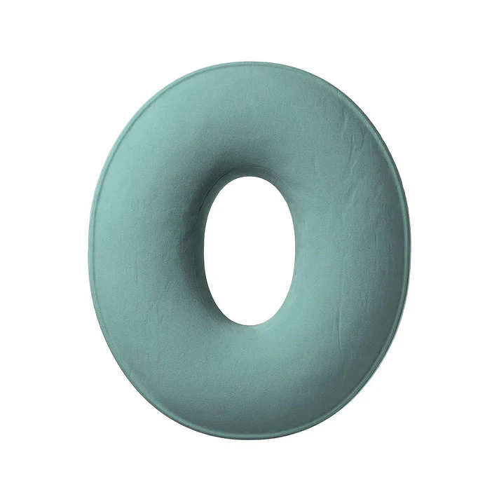 Velvet Letter Cushion - O (Various Colours) - Image 6