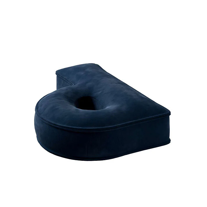 Velvet Letter Cushion - P (Various Colours) - Image 23