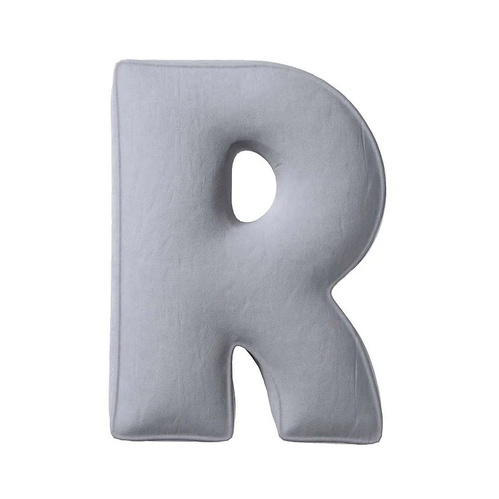 Velvet Letter Cushion - R (Various Colours) - Image 5