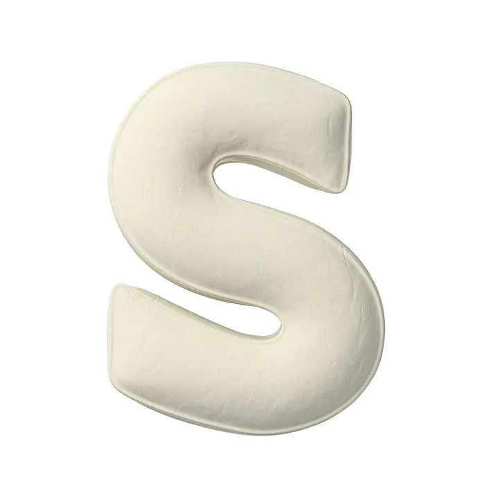 Velvet Letter Cushion - S (Various Colours) - Image 6