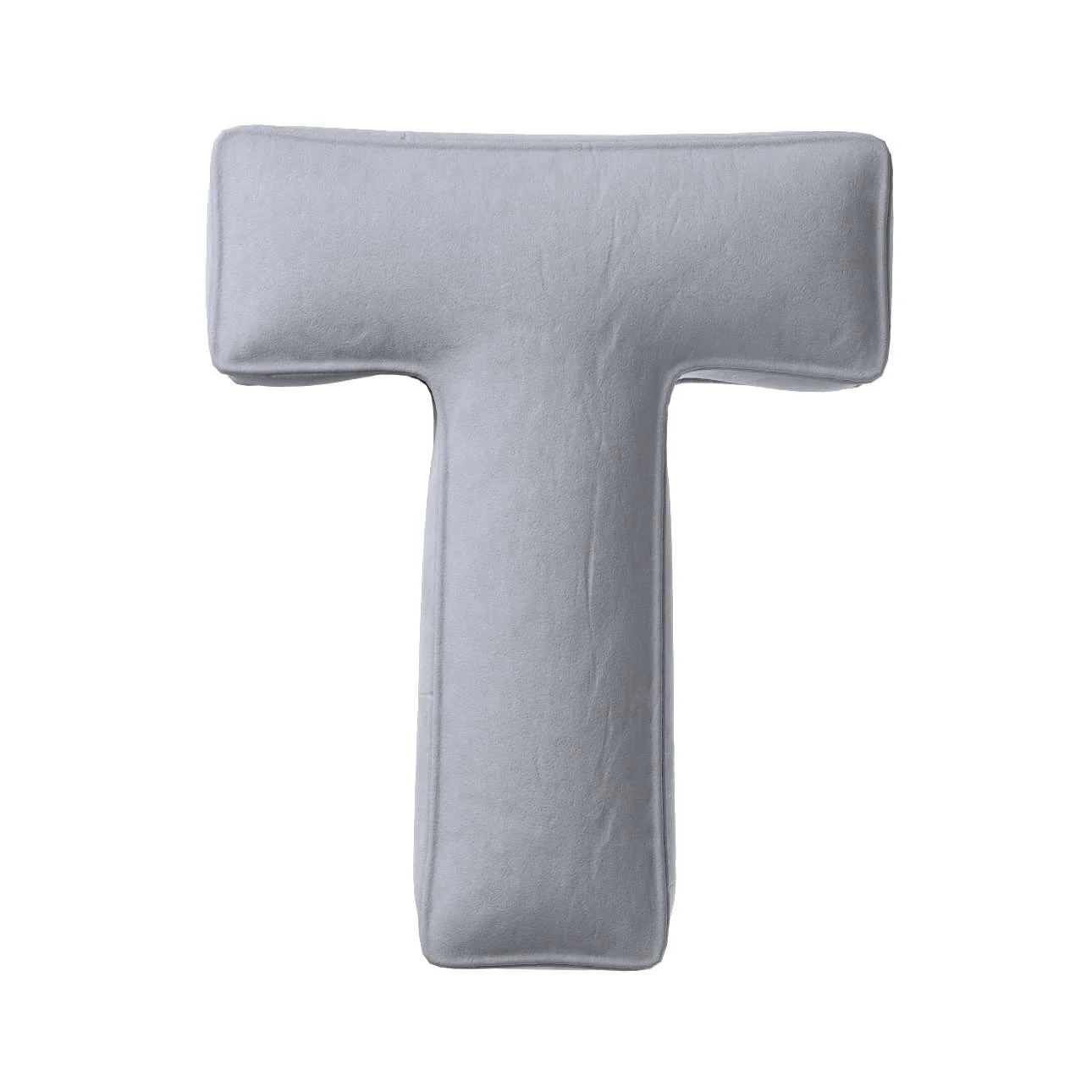 Velvet Letter Cushion - T (Various Colours)