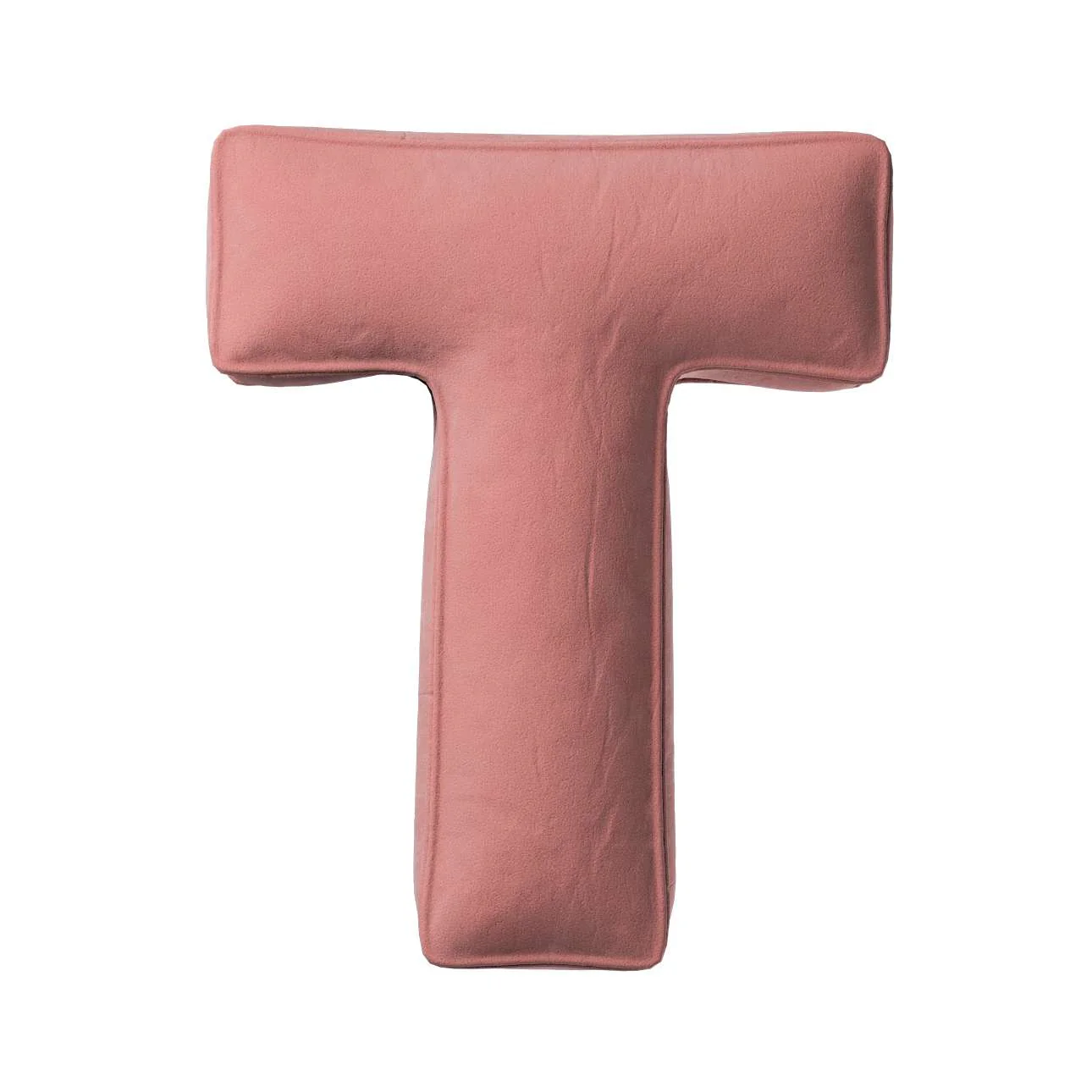 Velvet Letter Cushion - T (Various Colours) - Image 2