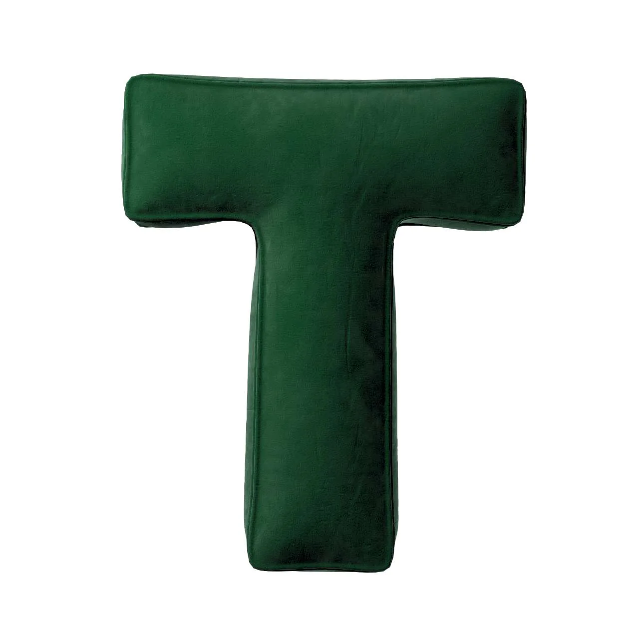 Velvet Letter Cushion - T (Various Colours) - Image 4
