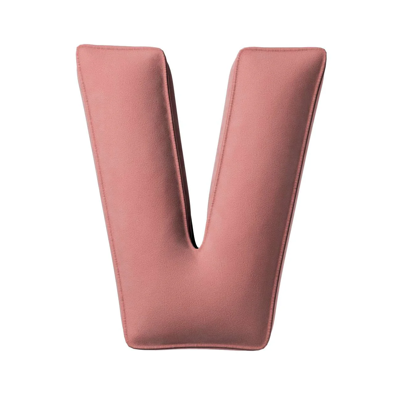 Velvet Letter Cushion - V (Various Colours) - Image 2