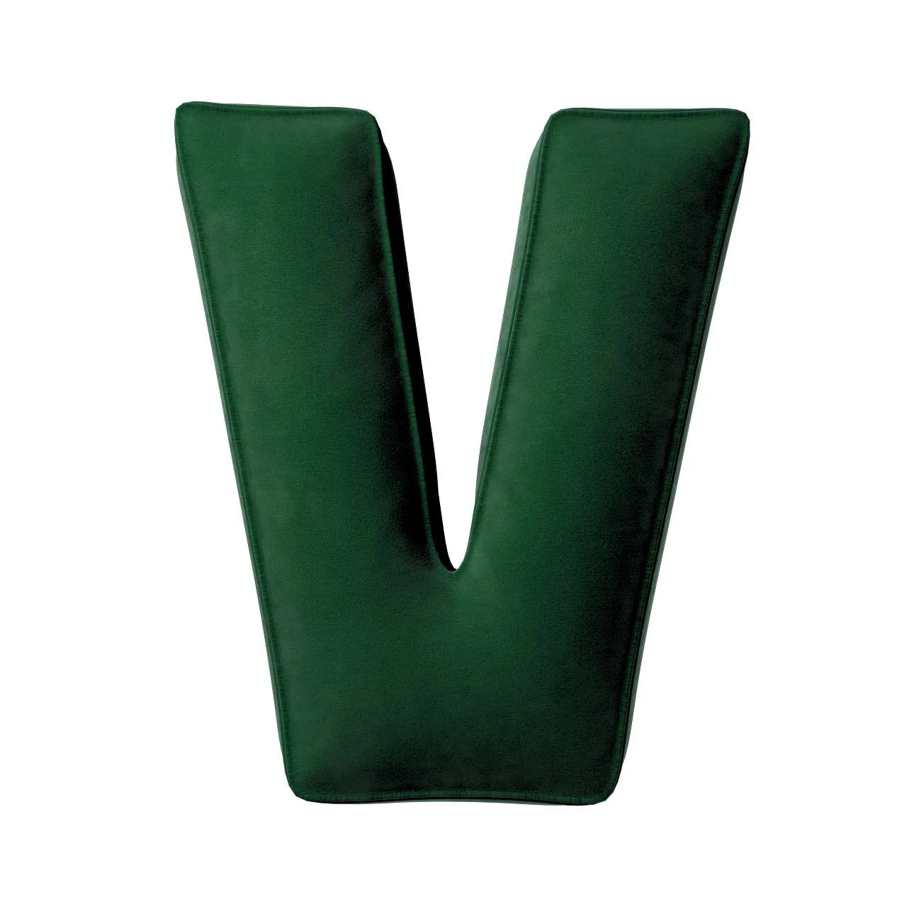 Velvet Letter Cushion - V (Various Colours) - Image 4
