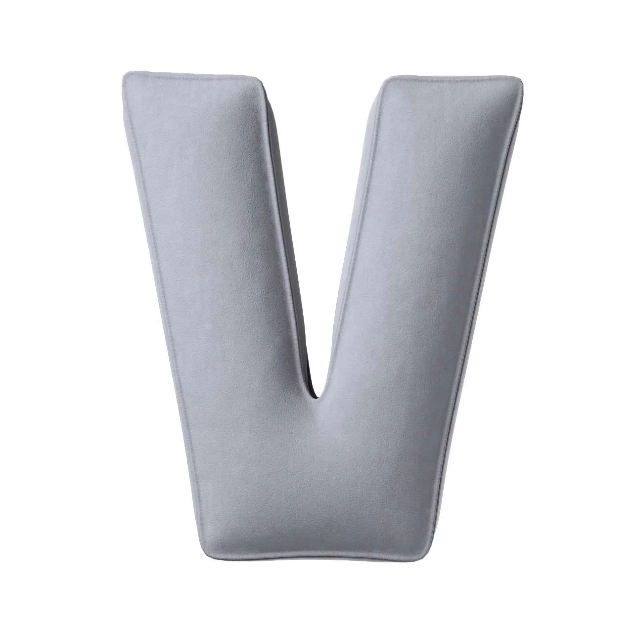 Velvet Letter Cushion - V (Various Colours) - Image 5