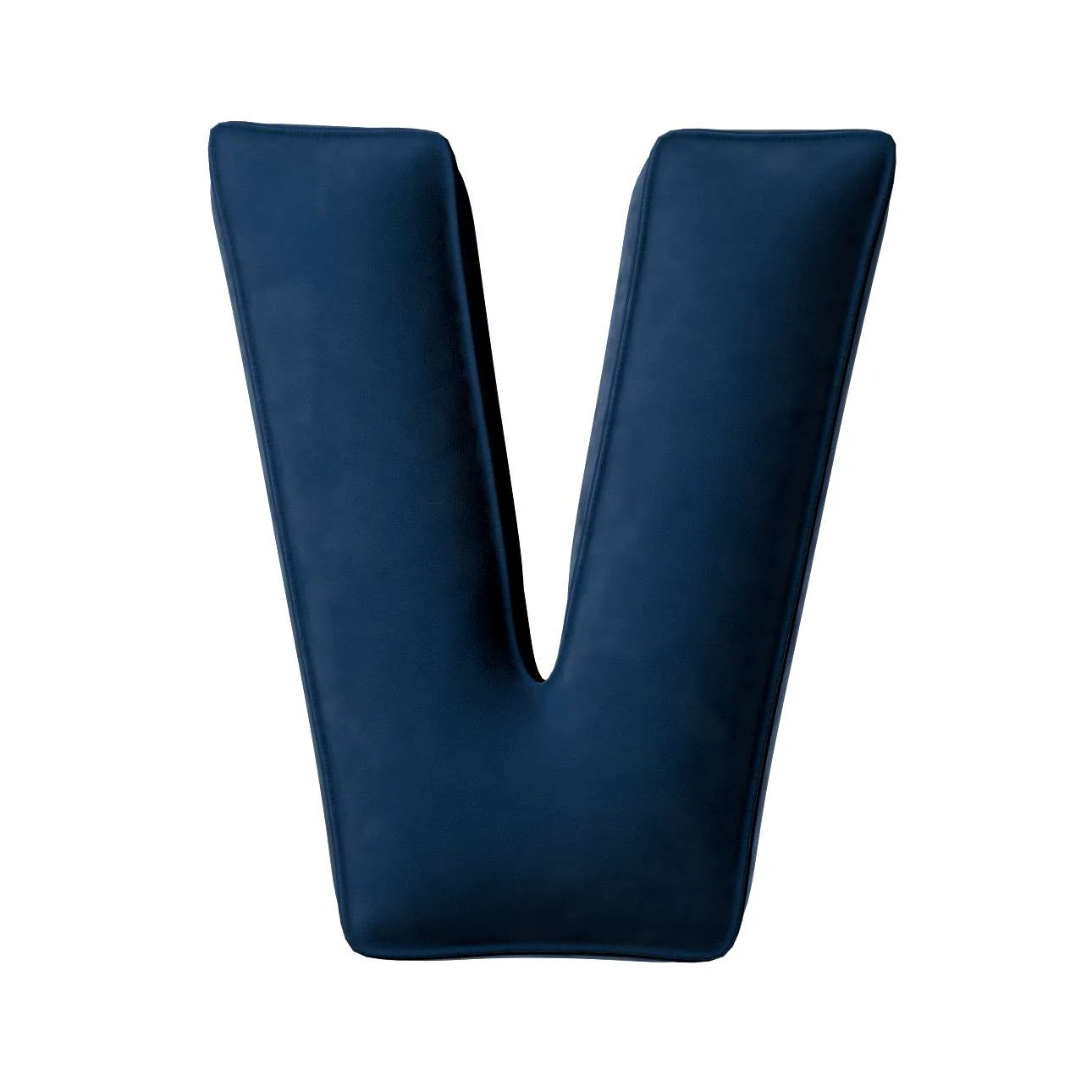 Velvet Letter Cushion - V (Various Colours) - Image 7