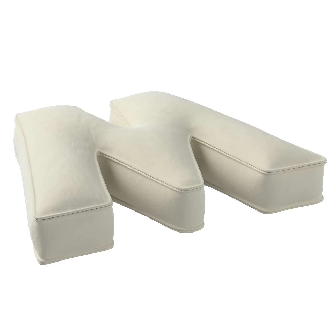 Velvet Letter Cushion - W (Various Colours) - Image 20