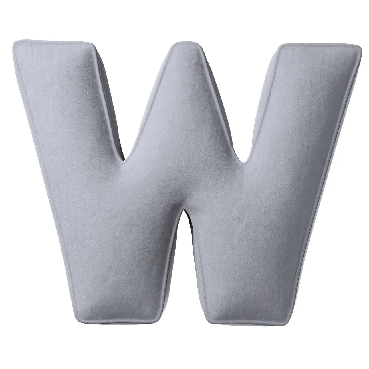 Velvet Letter Cushion - W (Various Colours) - Image 4