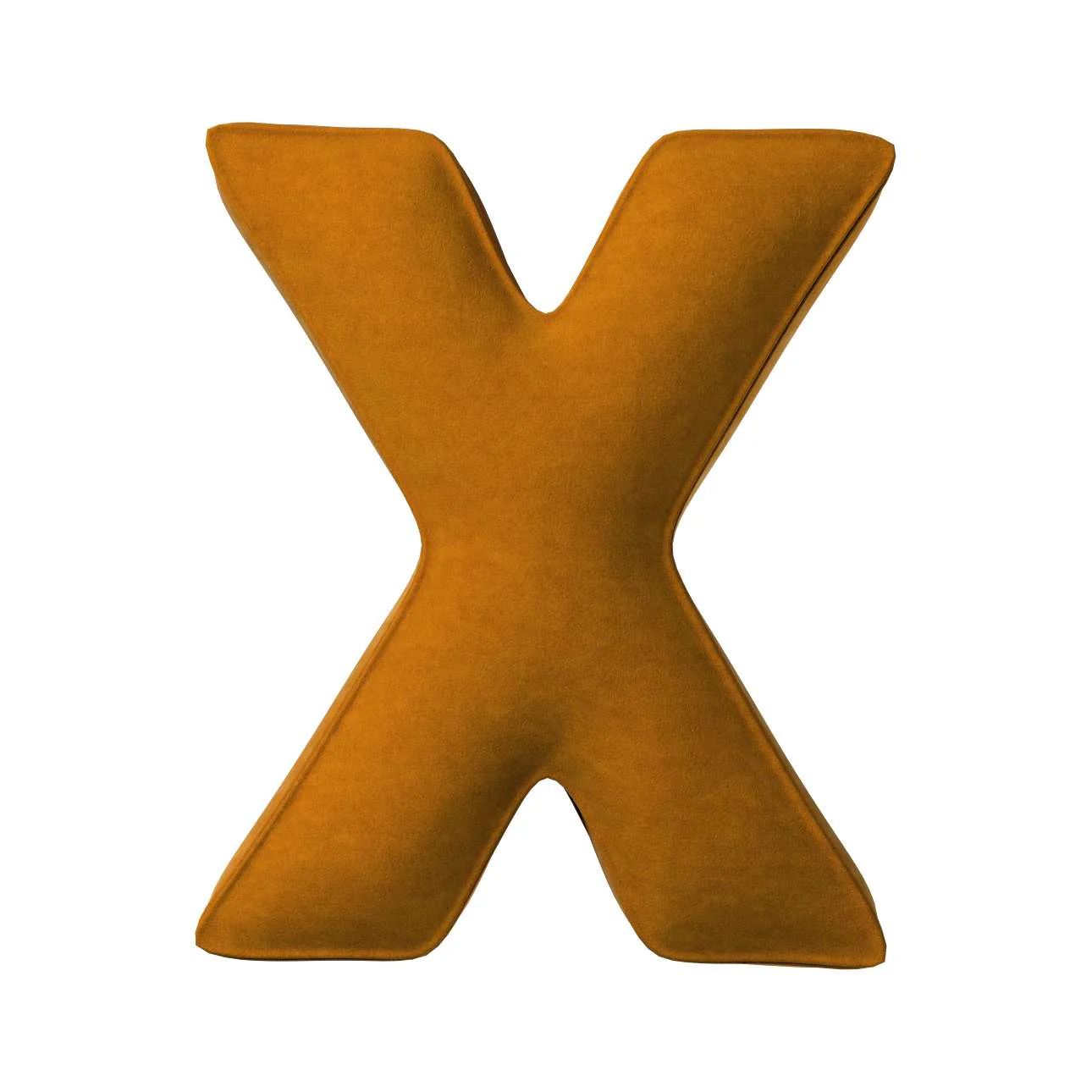 Velvet Letter Cushion - X (Various Colours)