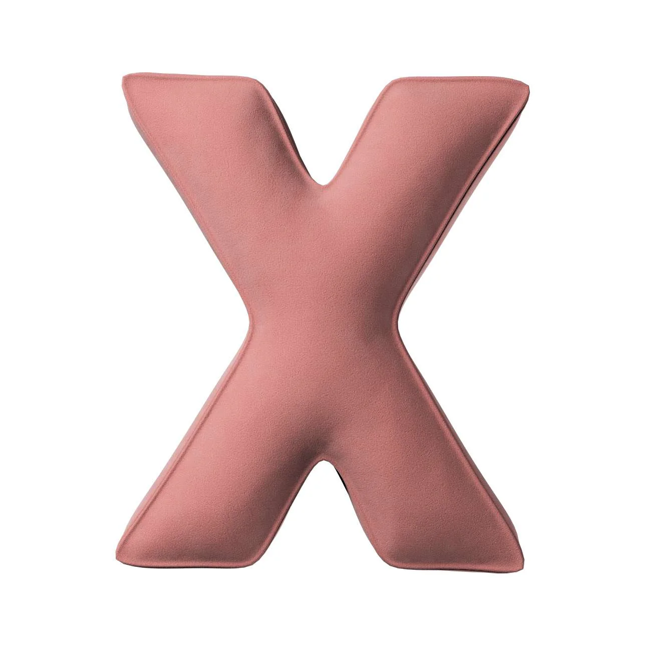 Velvet Letter Cushion - X (Various Colours) - Image 2