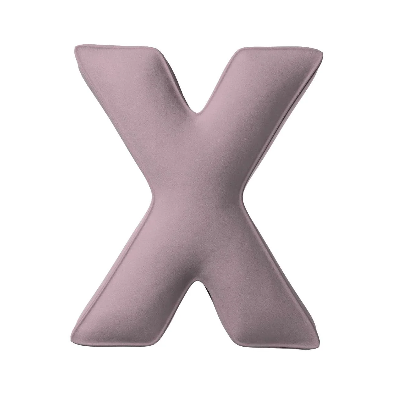 Velvet Letter Cushion - X (Various Colours) - Image 3