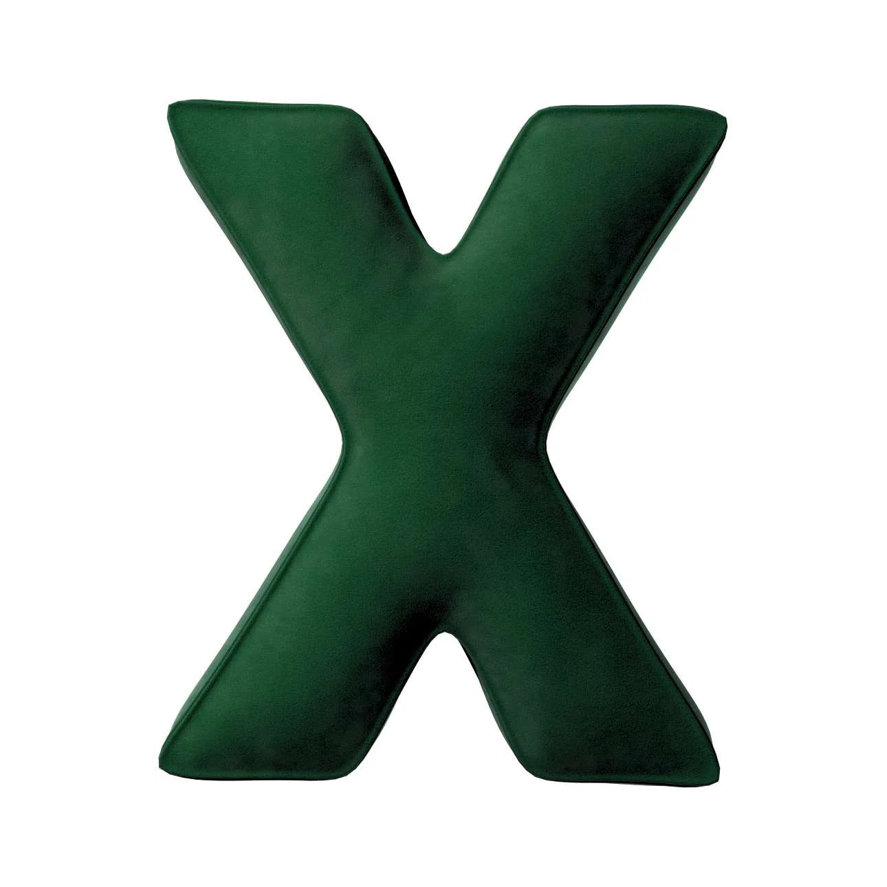 Velvet Letter Cushion - X (Various Colours) - Image 4