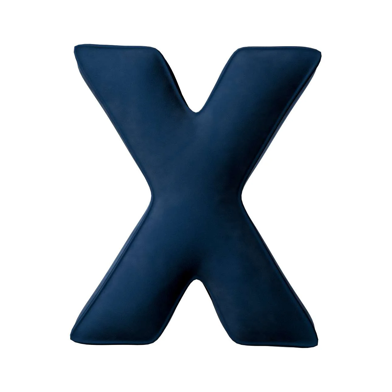 Velvet Letter Cushion - X (Various Colours) - Image 7