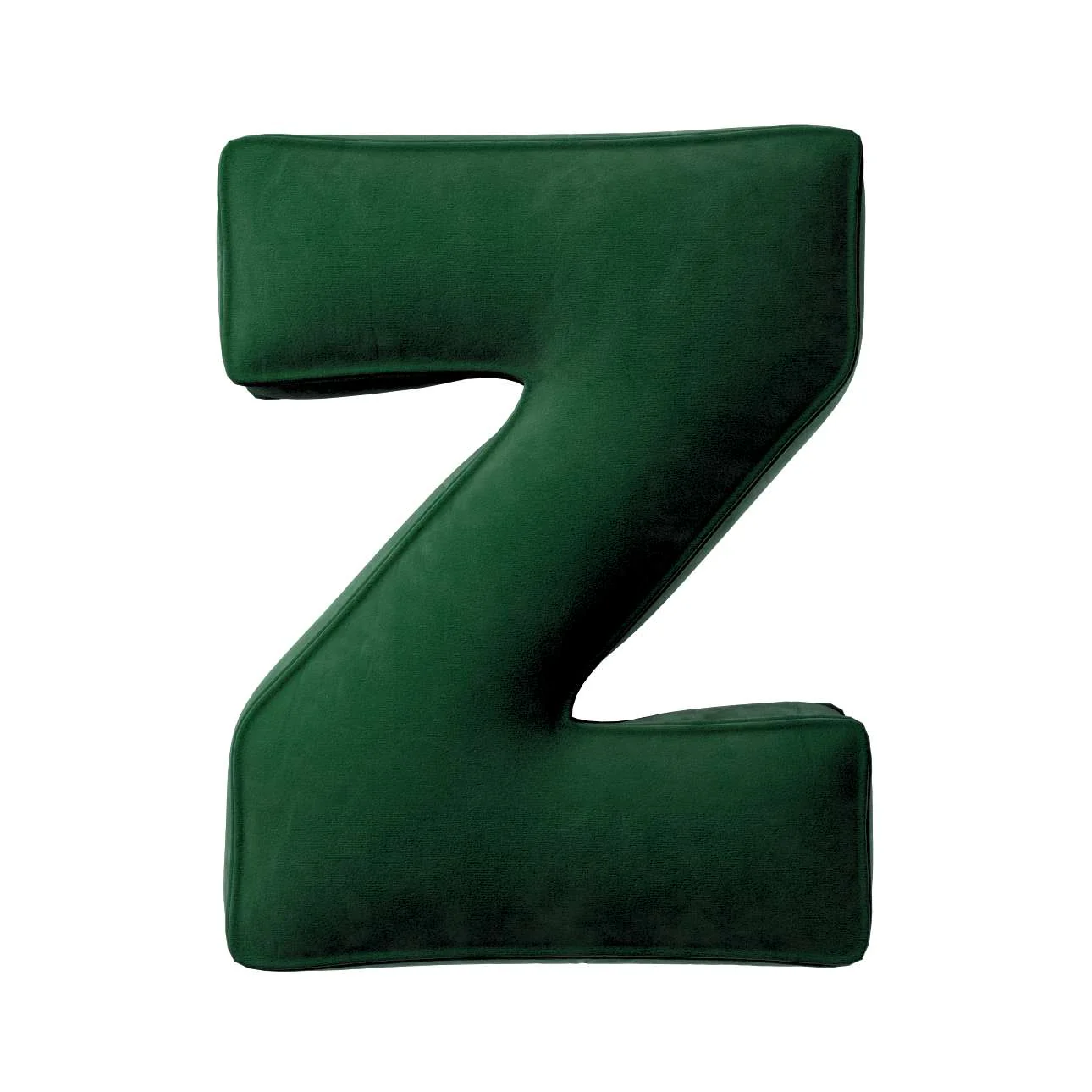 Velvet Letter Cushion - Z (Various Colours)
