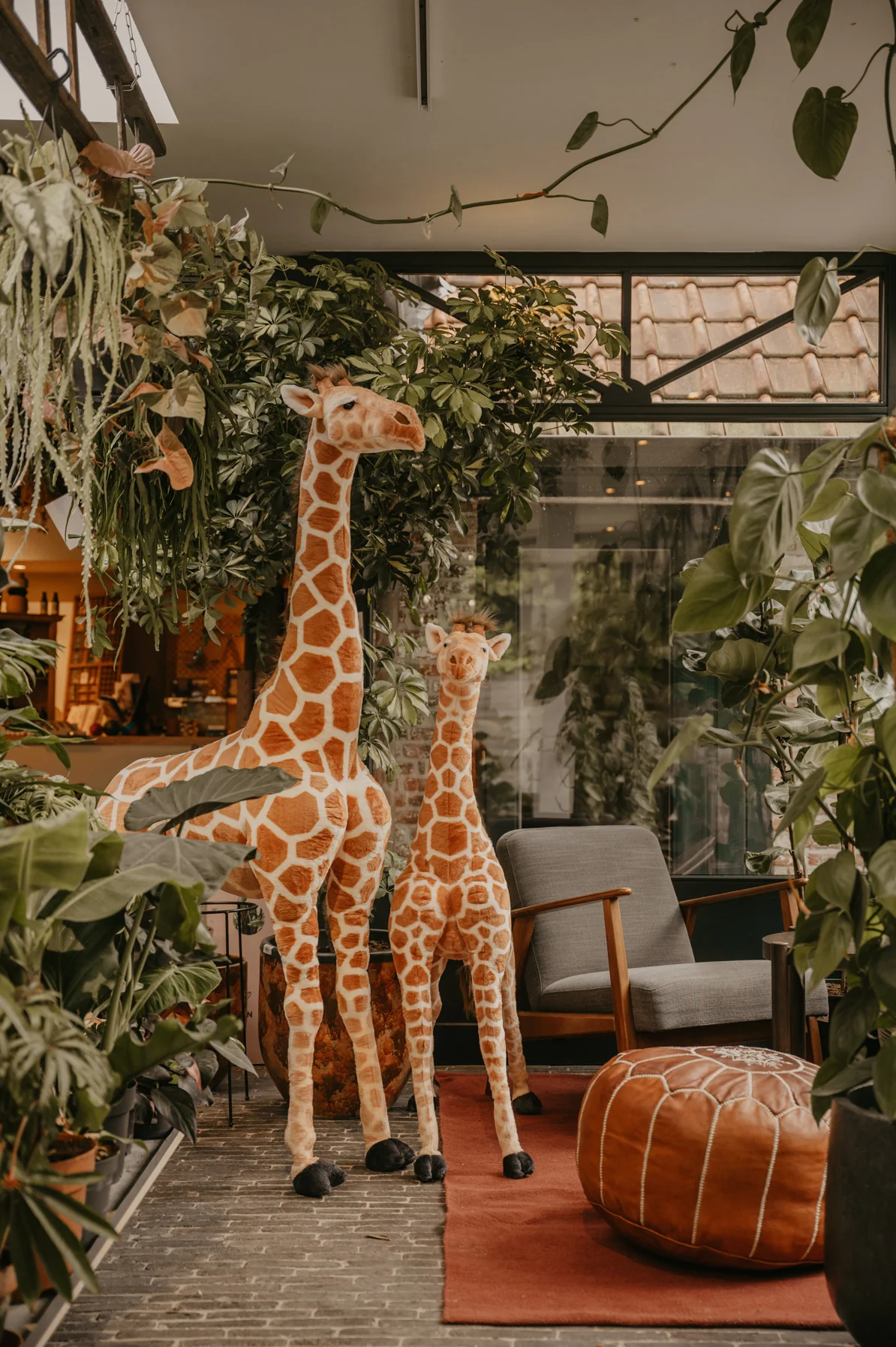 Wild & Soft Plush Standing Giraffe  - Various Size - Image 2