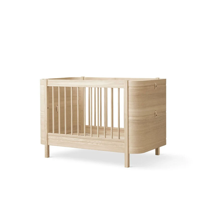 Wood Mini+ Cot Bed Excl. Junior Kit - Oak - Image 5